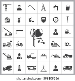 Concrete mixer icon. Construction icons universal set for web and mobile