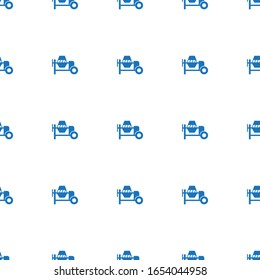 concrete mixer icon pattern seamless isolated on white background. Editable filled concrete mixer icon. concrete mixer icon pattern for web and mobile.