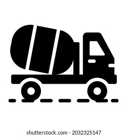 Concrete mixer icon,  real estate  web and mobile icon