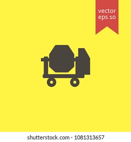 concrete mixer. concrete mixer icon. sign design. Vector EPS 10.