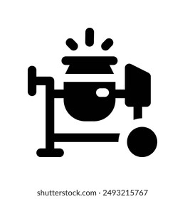 Betonmischer-Symbol. Vektorgrafik-Glyphensymbol für Ihre Website, Ihr Handy, Ihre Präsentation und Ihr Logo-Design.