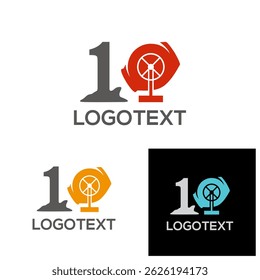 Concrete Mixer Logo Vector Design Template