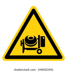 Concrete Mixer Symbol Sign,Vector Illustration, Isolate On White Background Label. EPS10