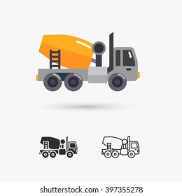 concrete mixer truck