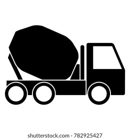 concrete mixer truck icon