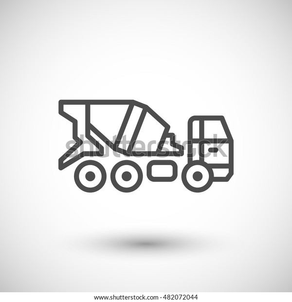 Concrete mixer truck\
icon