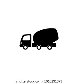 concrete mixer truck icon. Elements of transport icon. Premium quality graphic design icon. Signs and symbols collection icon for websites, web design, mobile app on white background
