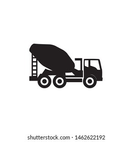 Concrete mixer truck icon vector design company, business Or industry purpose ready to use