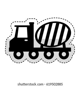 concrete mixer truck vehicle