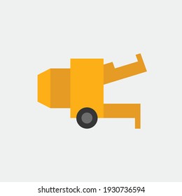 concrete mixer vector icon cement construction