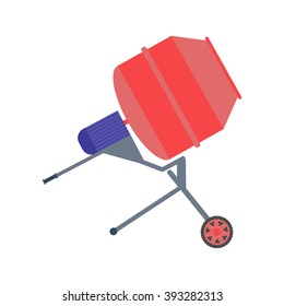 Concrete mixer vector illustration