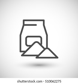 Concrete pack line icon