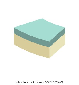 Concrete paver block pavement floor or brick vector icon. For landscape, outdoor, garden by paving on ground to create circular pattern. That sidewalk, road, patio, path, street, driveway or walkway.