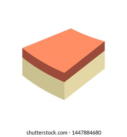 Concrete paver block pavement floor or brick vector icon. For landscape, outdoor, garden by paving on ground to create circular pattern. That sidewalk, road, patio, path, street, driveway or walkway.