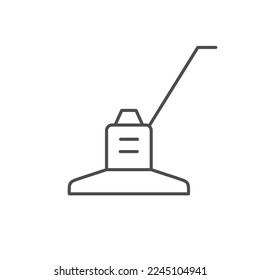 Concrete power trowel line icon