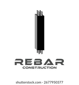 concrete reinforcement threaded iron logo	