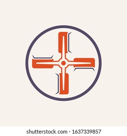 Concrete slab polish equipment vector icon design.