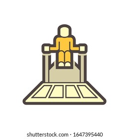Concrete slab polish equipment vector icon design.