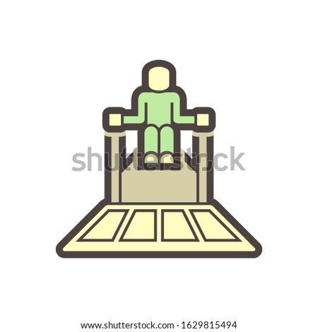 Concrete slab polish equipment vector icon design.