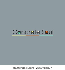 Concrete soul typography slogan for t shirt printing, tee graphic design.  