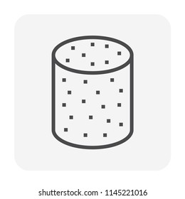 Concrete strength testing icon, 64x64 perfect pixel and editable stroke.