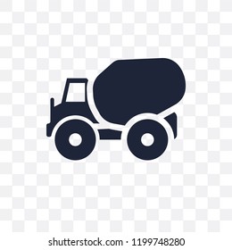 Concrete transparent icon. Concrete symbol design from Construction collection. Simple element vector illustration on transparent background.
