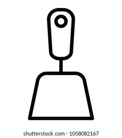 Concrete trowel icon design 