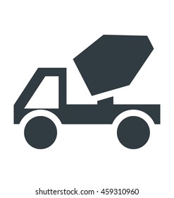 Concrete Truck Cool Vector Icon
