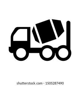 concrete truck icon - From Transportation, Logistics and Machines icons set