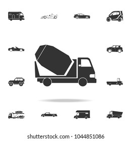 concrete truck mixer icon. Detailed set of transport icons. Premium quality graphic design. One of the collection icons for websites, web design, mobile app on white background
