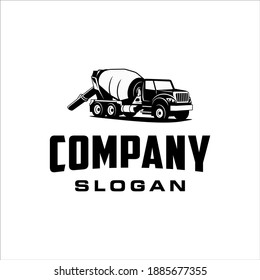 Concrete truck with retro and classic style design