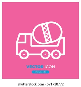 Concrete vector icon illustration