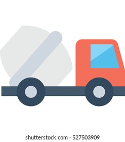 Concrete Vehicle Vector Icon 