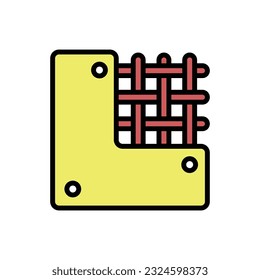 Concrete Wall Icon Vector Illustration
