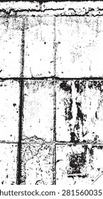 Concrete wall surface texture vector image with formwork removed - illustration.