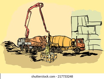 concreting works