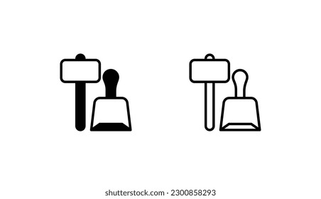 Conctruction Tools icon design with white background stock illustration