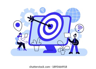 Los usuarios con dispositivos reciben anuncios y mensajes dirigidos. Destino multidispositivo
