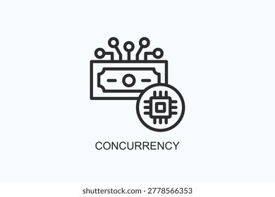 Concurrency Icon Or Logo Isolated Vector Illustration