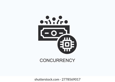 Concurrency Icon Or Logo Isolated Vector Illustration