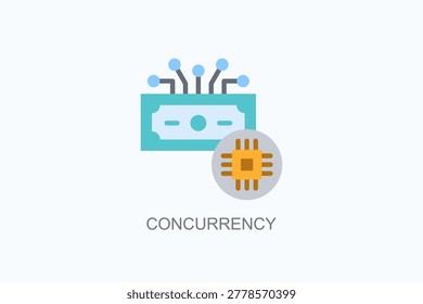 Concurrency Icon Or Logo Isolated Vector Illustration