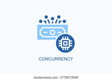 Concurrency Icon Or Logo Isolated Vector Illustration