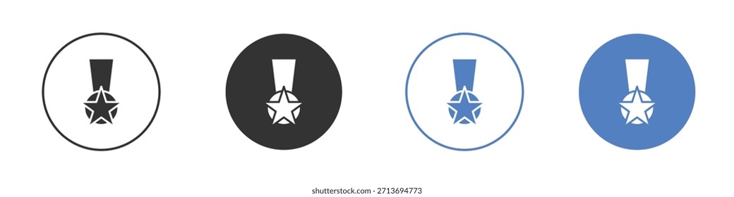 Condecoration Symbol Dünne Linie Design. Vektorgrafik. EPS 10