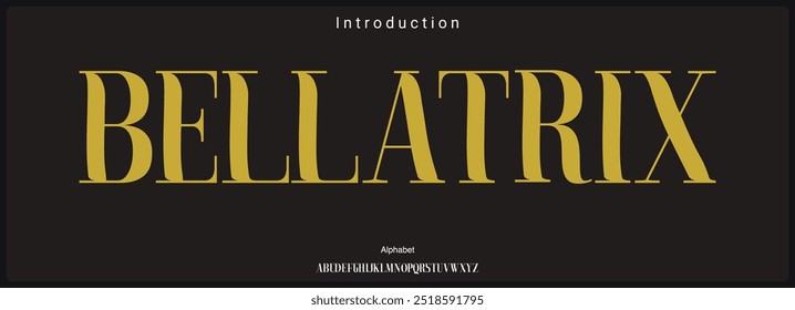 Fuente de Vector serif elegante condensada.