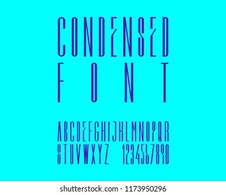 Condensed Font Set