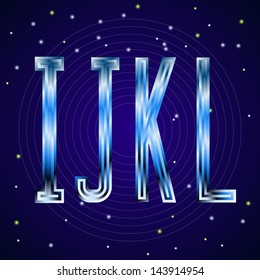 Condensed Lines Space Letters I J K L