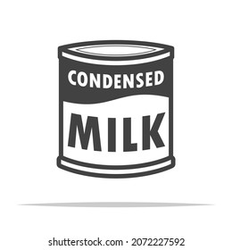 Condensed milk icon transparent vector isolated