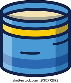 Condensed milk illustration icon design flat food