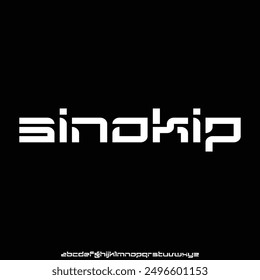 CONDENSED MODERN FONT ALPHABET VECTOR SET FOR YOUR BRAND