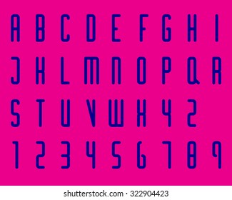 Condensed Modern Font Type 2